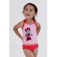 thumbnail image 2 of Disney Minnie Mouse UPF 50+ Racerback Tankini Top and Bikini Bottom Swim Set Polka Dots Toddler to Big Kid, 2 of 5