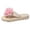 Pink, variant on ibiyuan Leather Flip Flops for Women Thong Sandals Non- Woven Sole Women House Slippers Elegant Shower Shoes Women