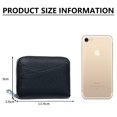 thumbnail image 4 of Credit Card Holder Leather Credit Card Wallet with Zipper-Style 1, 4 of 5