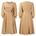 thumbnail image 2 of Women's V Neck Dress Bridesmaid Dresses Pleated Formal A-Line Wedding Dresses, 2 of 8