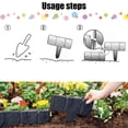 thumbnail image 4 of Plastic Garden Fencing, 10-Pack, Modular Landscape Border, Easy Snap-On Installation, Outdoor Flower Bed Edging, 4 of 6