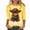 Yellow, variant on Christmas Highland Cow Graphic Tee Shirt for Women Animals PrintXmas Santa T-Shirt, 3/4 Sleeve Funny Holiday P