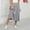 #434-Gray, variant on AUNVITO Women's Floral Print A-Line Skirt Elastic Waist Casual Summer Skirt with Big Swing Design Lightweight for Daily Wear