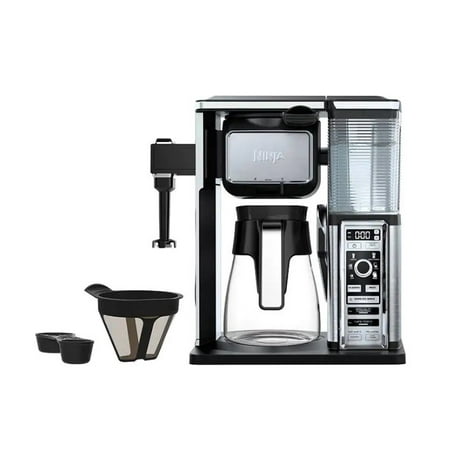 Ninja Coffee Bar Glass Carafe System Single Serve with Built in frother (The Best Coffee Maker With Built In Grinder)