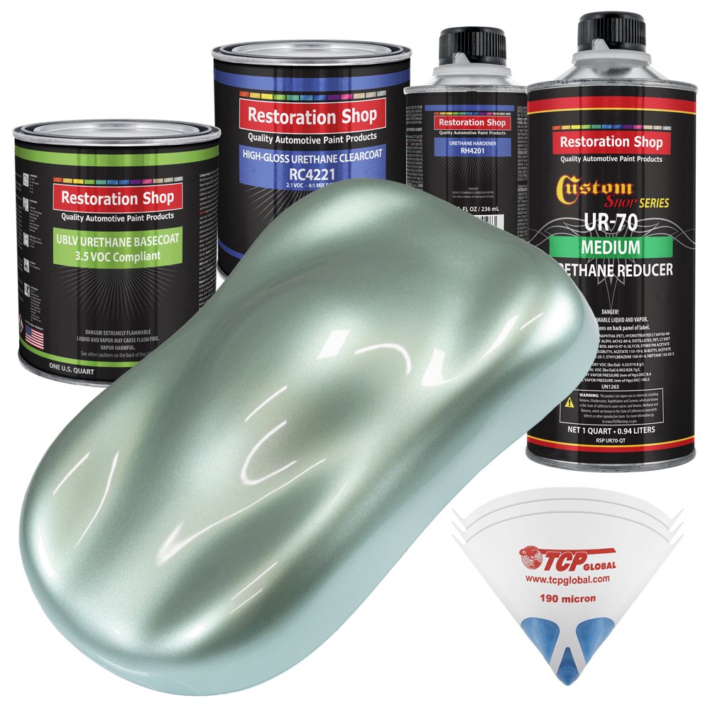 Frost Green Metallic Quart Kit Low VOC URETHANE BASECOAT Car Auto Body