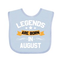 Inktastic Legends Are Born in August Boys or Girls Baby Bib