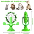 thumbnail image 2 of Cat Dog Treat Dispenser Toy - Cat Interactive Feeder Pet Food Toys Feeder 360° Degree Rotating Food Leakage Device Rotate with Strong Suction Cup Money Wheel Shape, 2 of 6
