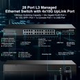 thumbnail image 3 of Switch MokerLink de 28 puertos gestionado por Gigabit de 24 puertos GE 4 x 10G, 3 of 8