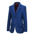 thumbnail image 2 of Boys 3 Piece Formal Dress Suit Set Classic Stripe Fit Jacket Vest and Pants for Wedding, 2 of 5