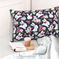 thumbnail image 5 of Kdxio Cotton Pillow Cases 20"x30" Pillowcases,Soft and Breathable Bedroom Pillow Cases-Rabbit And Rose, 5 of 8