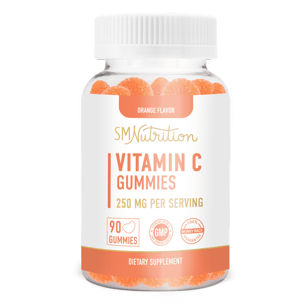 Vitamin C Gummies, 250mg (90 Count) Adults & Kids Vitamin C Chewable