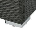 thumbnail image 6 of GDF Studio Avianna Outdoor Wicker Armless Club Chair with Cushions, Set of 2, Gray, Light Gray, 6 of 8