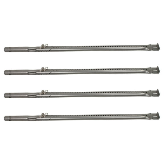 4-Pack BBQ Gas Grill Tube Burner Replacement Parts for Charbroil 463347519 - Compatible Barbeque Stainless Steel Pipe Burners