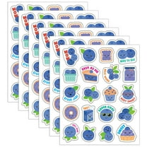 Teacher Created Resources Blueberry Smelly Stickers, 120 Per Pack, 6 Packs