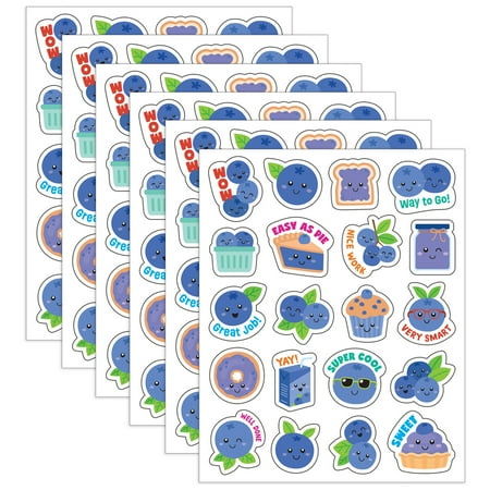 Teacher Created Resources Blueberry Smelly Stickers 120 Per Pack 6 Packs