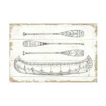 Trademark Fine Art 'Lake Sketches I' Canvas Art by Daphne Brissonnet