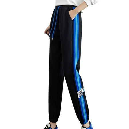 

PEASKJP Womens Casual Loose Elastic Waist Cotton Trouser Cropped Wide Leg Pants Pajama Pants For Women