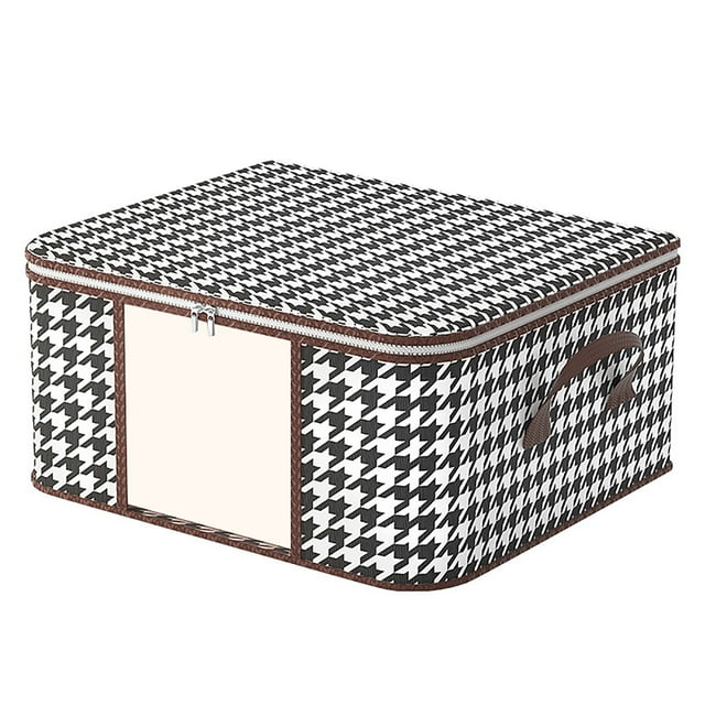 Big Sale ! WOAHU Home Textile Storage,Storage Case,Storage Bag Visual Pane Large Capacity Folding Portable Wardrobe Sorting Storage Box with Handle Zipper for Home Pillow Blanket Bedding Quilt