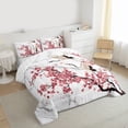thumbnail image 3 of Homewish Animal Crane 3 Pieces Queen Comforter Set for Female Men Adults,Cherry Blossom Ultra Soft Bedding Sets,Abstract Marble Bedding Comforter Set Breathable,Japanese Style Bedroom Decor, 3 of 8