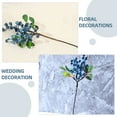 thumbnail image 5 of WEUVEB Blue Artificial Berry Stems for Decor PVC Perfect for Christmas and Wedding 3 Pieces, 5 of 8