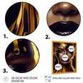 thumbnail image 3 of Designart Sensual Liquid Gold Woman V Framed Wall Art, 3 of 5
