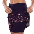 thumbnail image 4 of Dyfzdhu Tennis Skirts for Women Summer High Waisted Pleated Skirt with Shorts Underneath Print Workout Golf Yoga Short Skirt Athletic Skorts with Pockets, 4 of 5