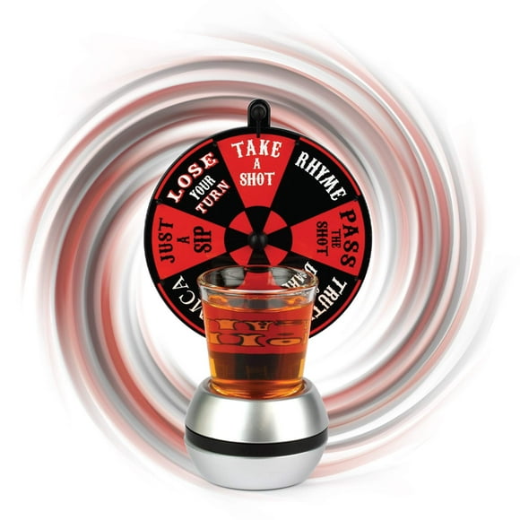 Wheel of Shot Glasses - Roulette-Style Party Game - Spin The Roulette Wheel for Fun Challenges - for Bachelor Party, 21st Birthday, and Home Parties