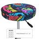 thumbnail image 4 of Disketp Neon Graffiti Urban Art Funda Redonda para Taburete, Funda de Cojín para Silla de Bar Suave y Elástica-13 inch, 4 of 7