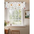 thumbnail image 2 of Spring Blossom Floral Curtain Valances for Windows, Farmhouse Butterfly Botanical Kitchen Valance Window Treatment, Light Filtering Block Curtains for Bathroom/Bedroom/Living Room 42'' x 18'', 2 of 9
