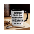 thumbnail image 2 of 1pc 11oz Fun Retirees Ceramic Insulated Coffee Mug - Keep Drinks Hot/Cold, Reusable, Multipurpose, Funny Quote - Perfect Birthday, Holiday, Christmas, New Year Gift For Women And Men, 2 of 11