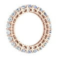 thumbnail image 2 of 2.2 Carat Prong Set Diamond Eternity ring in 14K Rose Gold - IGI Certified (Ring Size 4.5), 2 of 6