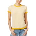 thumbnail image 2 of maison Jules Womens SS Pullover Sweater, Amarillo, Small maison Jules Pull-over, 2 of 2