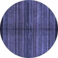thumbnail image 1 of Ahgly Company Indoor Round Abstract Blue Modern Area Rugs, 6' Round, 1 of 4