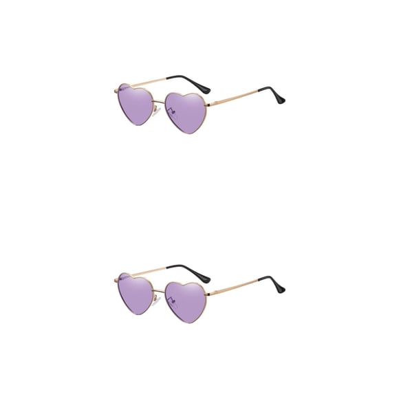 Sonducket Llamativas gafas de sol en forma de corazón con almohadillas nasales de silicona antideslizantes Lente Tac para cualquier ocasión Type4 NO4