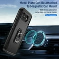 thumbnail image 6 of Decase for Google Pixel 9A Rugged Case with Ring Holder, Shockproof Phone Case Rugged Heavy Duty Cool Cover,Military Grade Drop Protection,Kickstand Cover for Google Pixel 9A,Black, 6 of 10