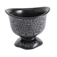 thumbnail image 3 of Taza de postre de cerámica, taza de ensalada, accesorio de fotografía portátil, tazón de ensalada de frutas, taza de té de base alta, vaso de pudín negro, 3 of 8