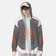 thumbnail image 3 of Picia Mandala Women's Men's UPF 50+ Sun Protection Hoodie Shirt Long Sleeve SPF Fishing Outdoor UV Hiking Lightweight Shirts-X-Large, 3 of 9
