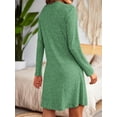 thumbnail image 4 of Avidlove Nightgowns for Women Button Down Sleep Shirts Long Sleeve Nightshirts Sleepwear, 4 of 6