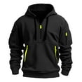 thumbnail image 2 of guisaled Zip Up Hoodies for Men Lightweight Tactical Hoodie Pullover Graphic Long Sleeve Workout Cargo Hoodies with Pockets Christmas, 2 of 3