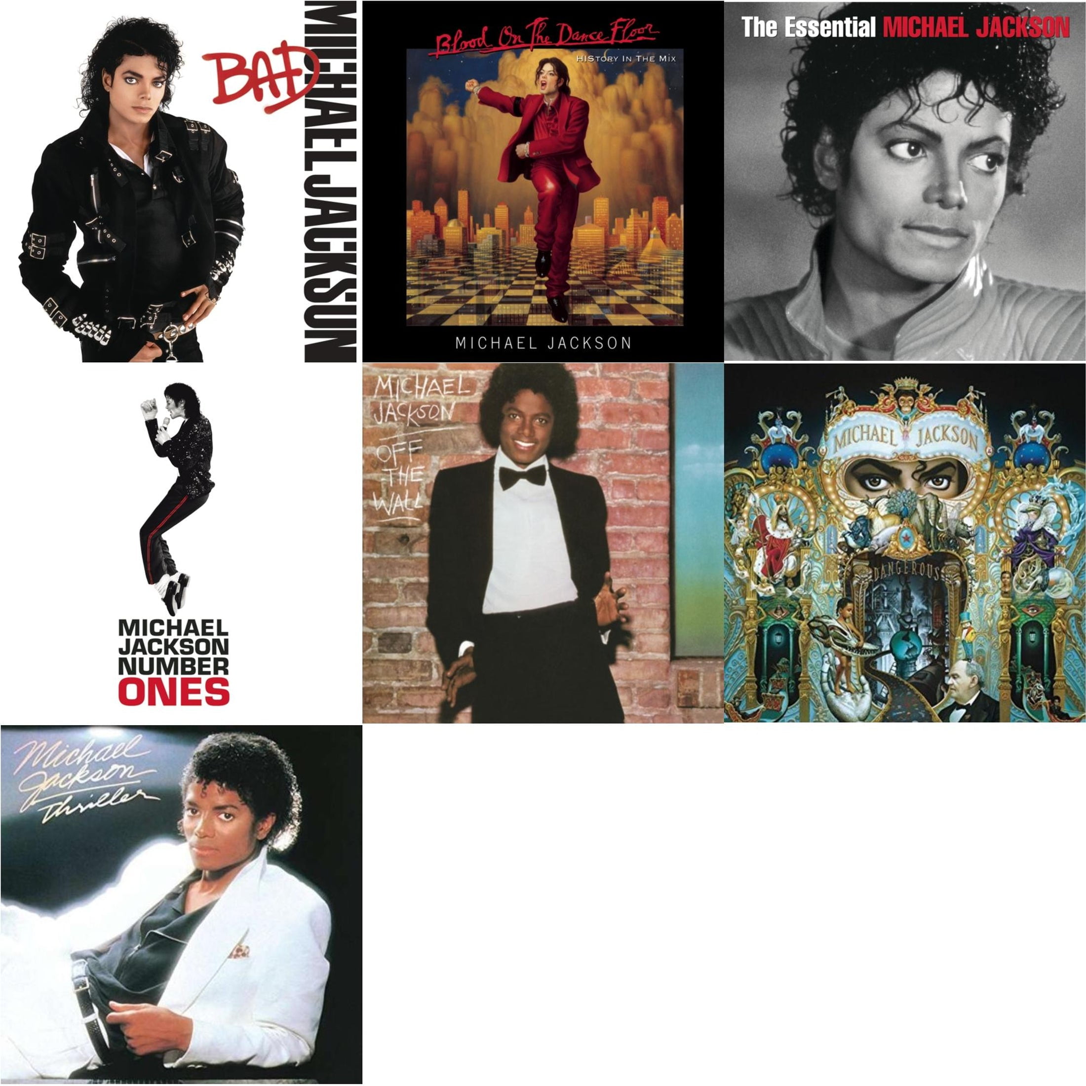 Bad & Essential Michael Jackson & Dangerous & Thriller (40Th