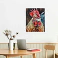 thumbnail image 3 of Nawypu Room Decor Farm Animal Painting 1 Panel Framhouse Chicken Canvas Wall Art Funny Rooster Modern Artwork Home Decor for Kitchen Framed Gallery-Wrapped Ready to Hang, 3 of 5