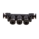 thumbnail image 4 of Acoplamiento De Las Conexiones Del Conector De La Línea De Aire Neumática De 5 Piezas Piezas - Negro 4mm 4 mm DYNWAVEMX Conexiones de conexión rápida de aire, 4 of 8
