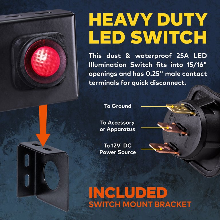  Led Light Bar Lumitek Remote Control Wiring Harness Kit 40A 12V  ON/Off Switch Relay for Driving Lights Fog Lights Bar… : Automotive