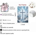 thumbnail image 4 of Hieng Christian Cross Wall Art Catholic Canvas Posters Prints Modern Religion Artwork Church Painting Pictures for Living Room Bedroom Dining Room Office Wall Decor Unframed, 4 of 6