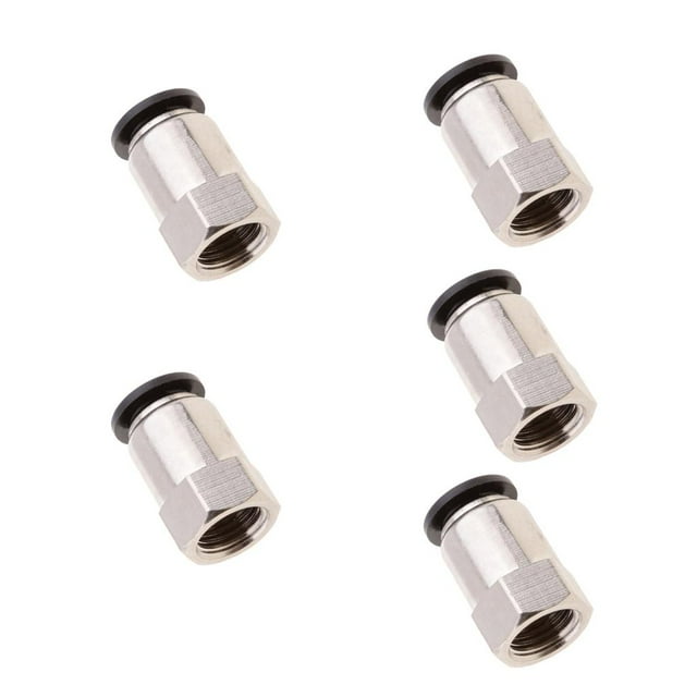 5 piezas de 10 mm de liberación rápida perno prisionero ajuste neumático para tubo de manguera de aire y agua - DPCF10-02 Baoblaze Instalación de tubo de manguera de agua de aire
