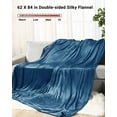 thumbnail image 5 of SUNNY HEAT Electric Heated Blanket 62" x 84" Twin Size Flannel -4 Heating Settings & 10 Hours Auto-off ETL Certification, Soft Machine Washable-Teal, 5 of 7