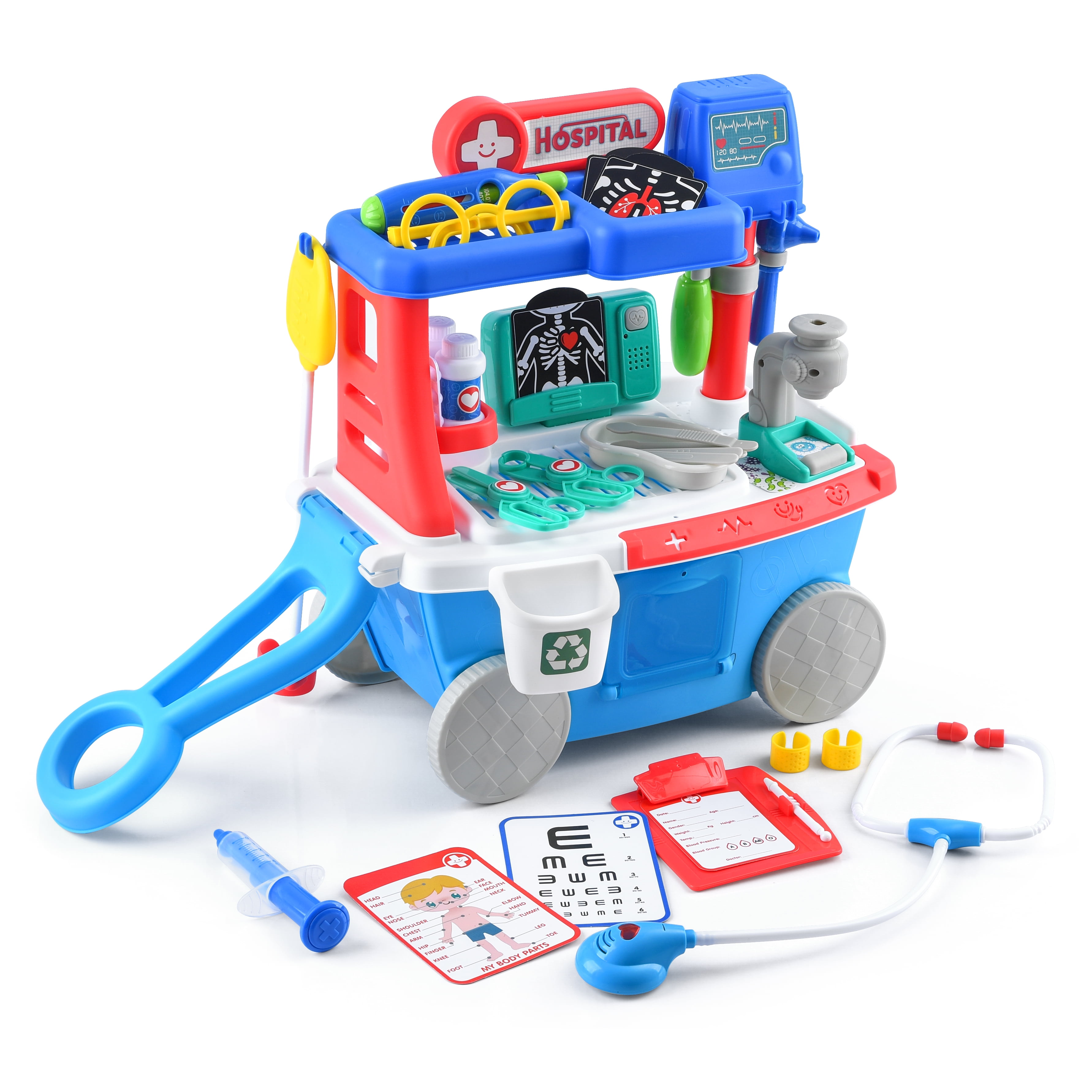 Kid Connection Doctor Cart, 34 Pieces, Toddler Toys