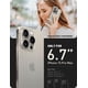 thumbnail image 2 of Funda para teléfono i-Blason Ares Magnetic con protector de pantalla para iPhone 15 Pro Max, color gris, 2 of 7