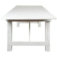 thumbnail image 3 of HERCULES Series 8' x 40" Antique Rustic White Folding Farm Table and Four 40.25"L Bench Set, 3 of 8