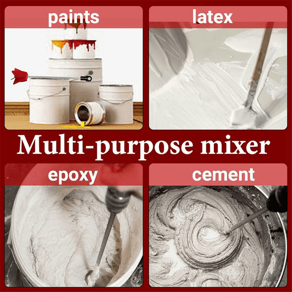14 Pcs 12 Inch Paint Stirrer for Drill Reusable Drill Mixer Attachment Resin Mixer Helix Drill Paint Mixer